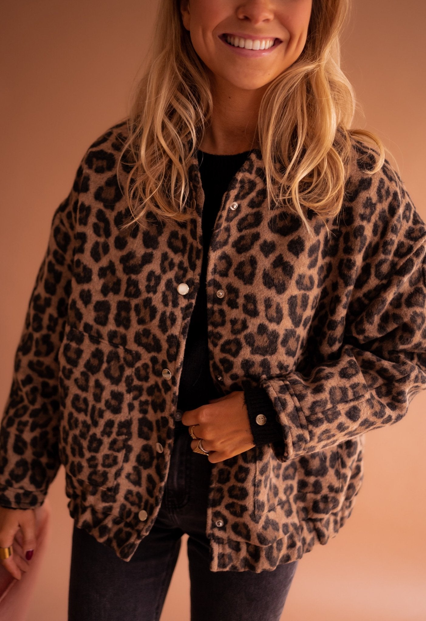 Zayla | Teddy Panterprint Jas Dames