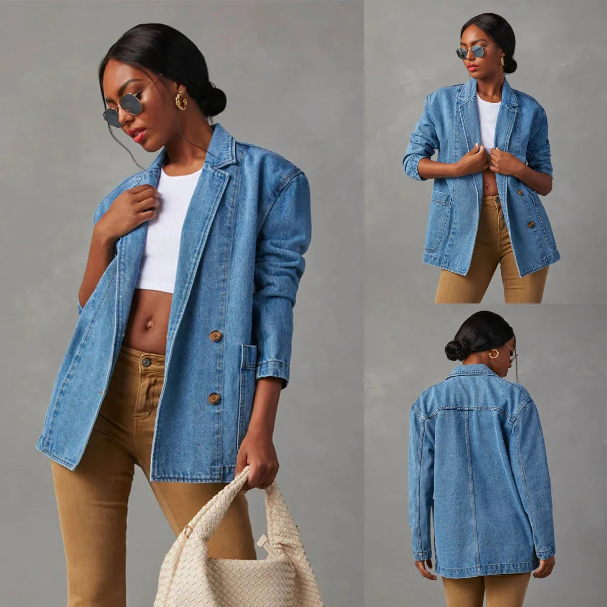 Marcelline | Oversized Denim Blazer