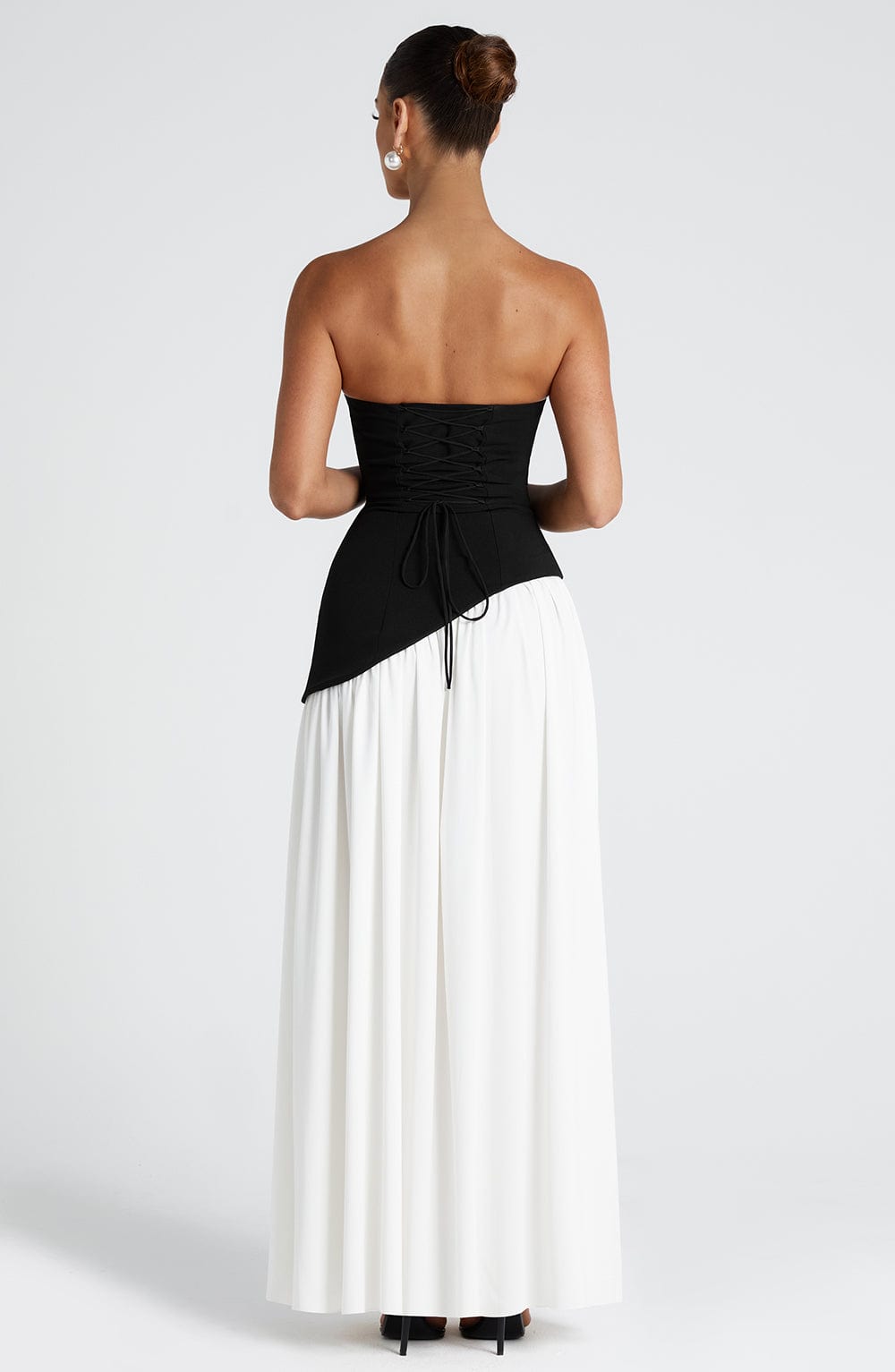 Nerina | Strapless Avondjurk Met Split