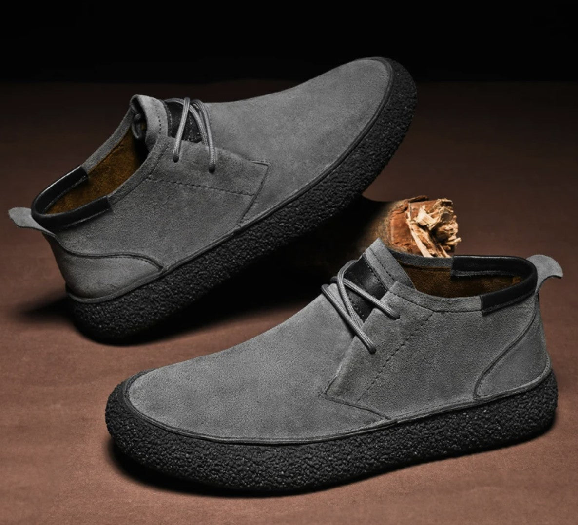 Matteo | Heren Suède Veterschoenen
