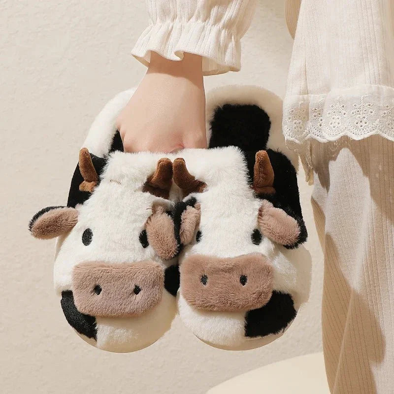MooMoo| Schattige Koe Pantoffels Dames