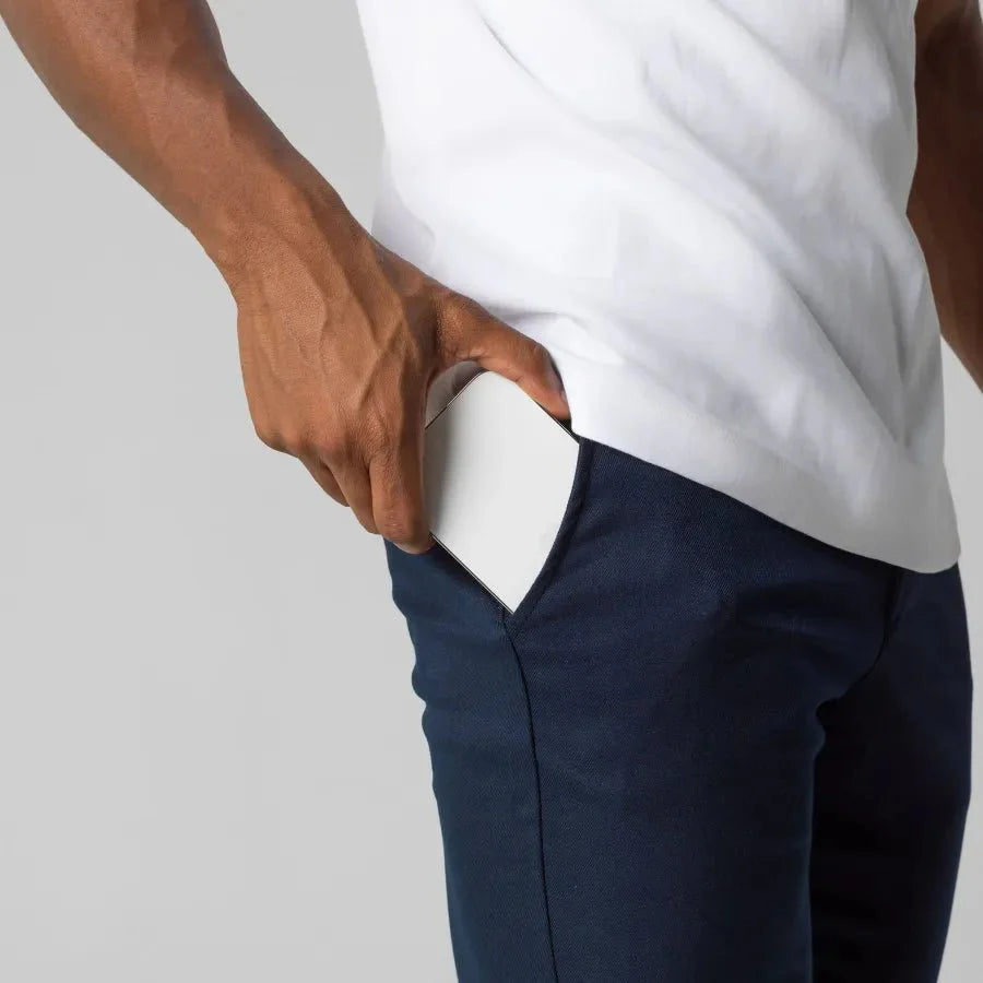 Nicolò | Slim Fit Stretch Chino Met Cropped Pijp Heren