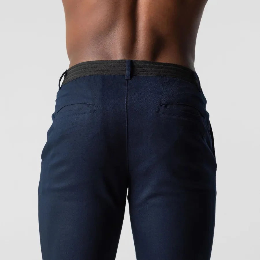 Nicolò | Slim Fit Stretch Chino Met Cropped Pijp Heren