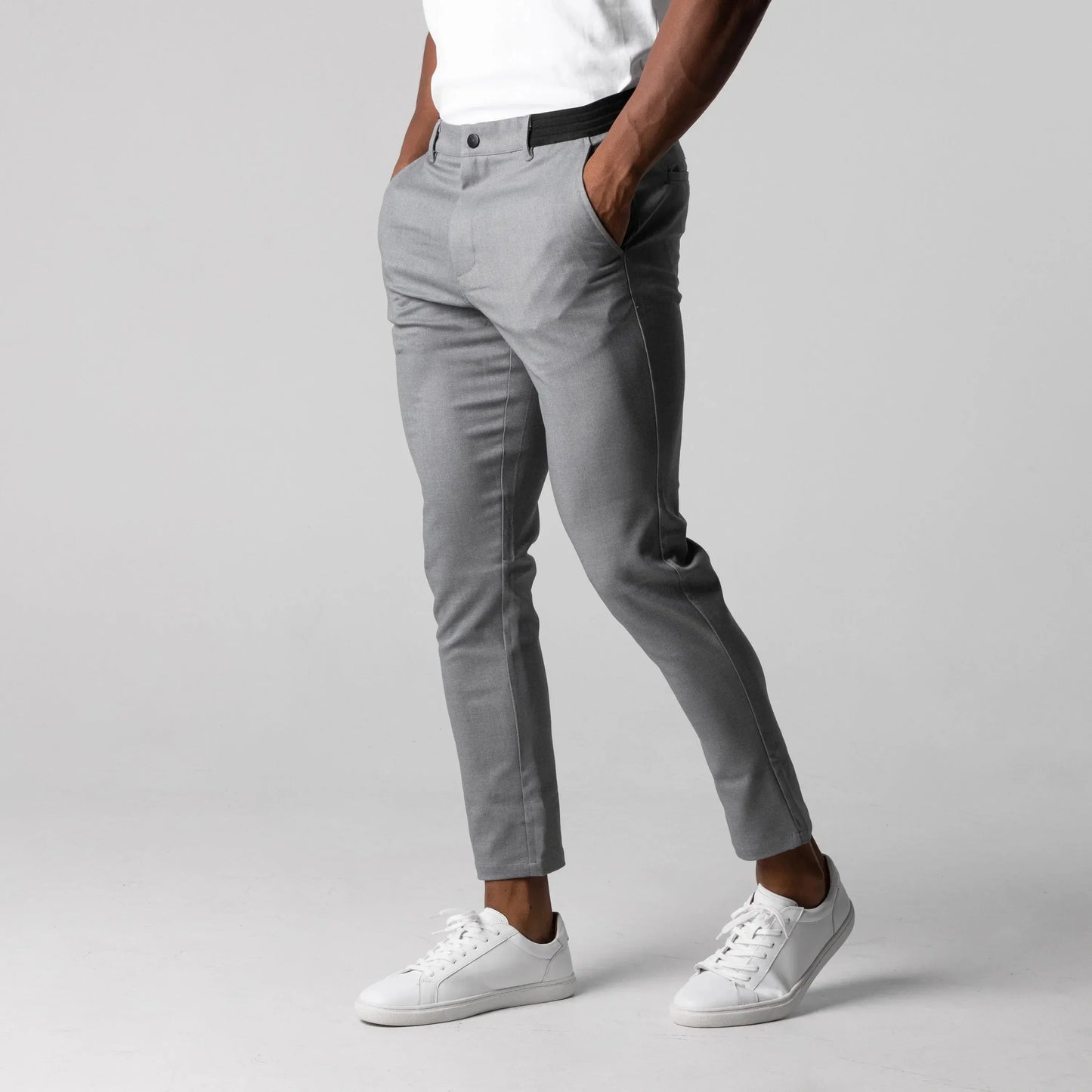 Nicolò | Slim Fit Stretch Chino Met Cropped Pijp Heren