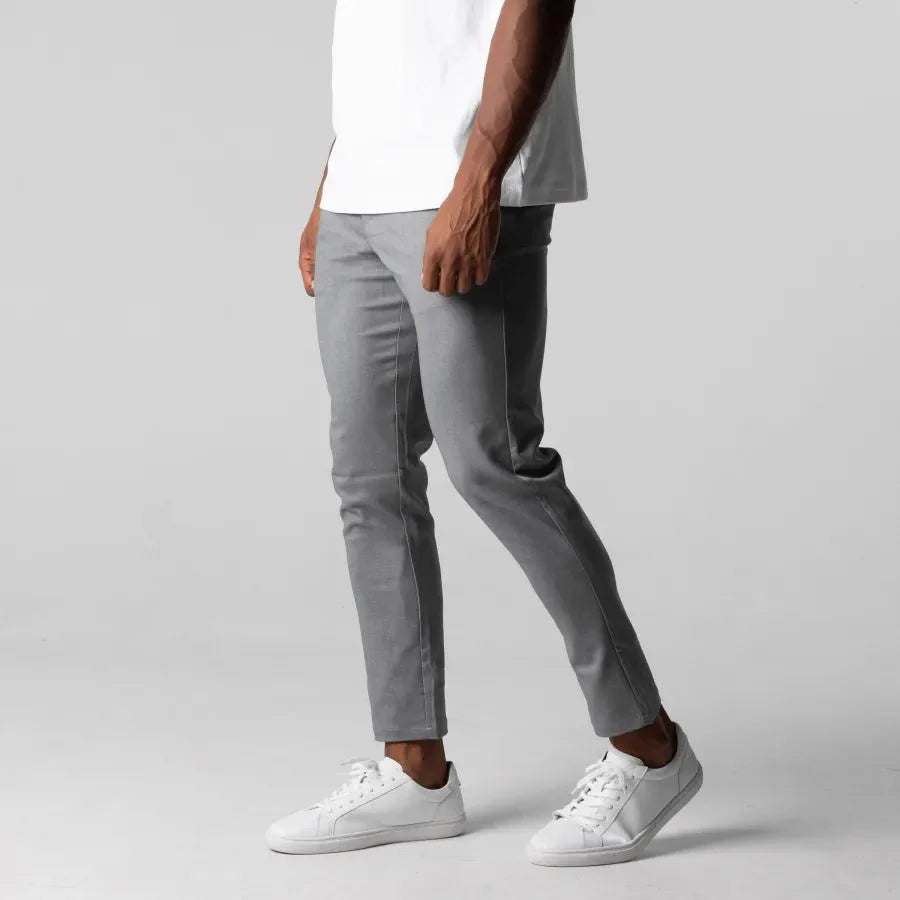 Nicolò | Slim Fit Stretch Chino Met Cropped Pijp Heren