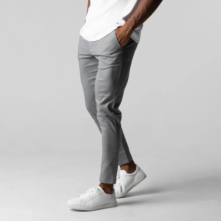 Nicolò | Slim Fit Stretch Chino Met Cropped Pijp Heren