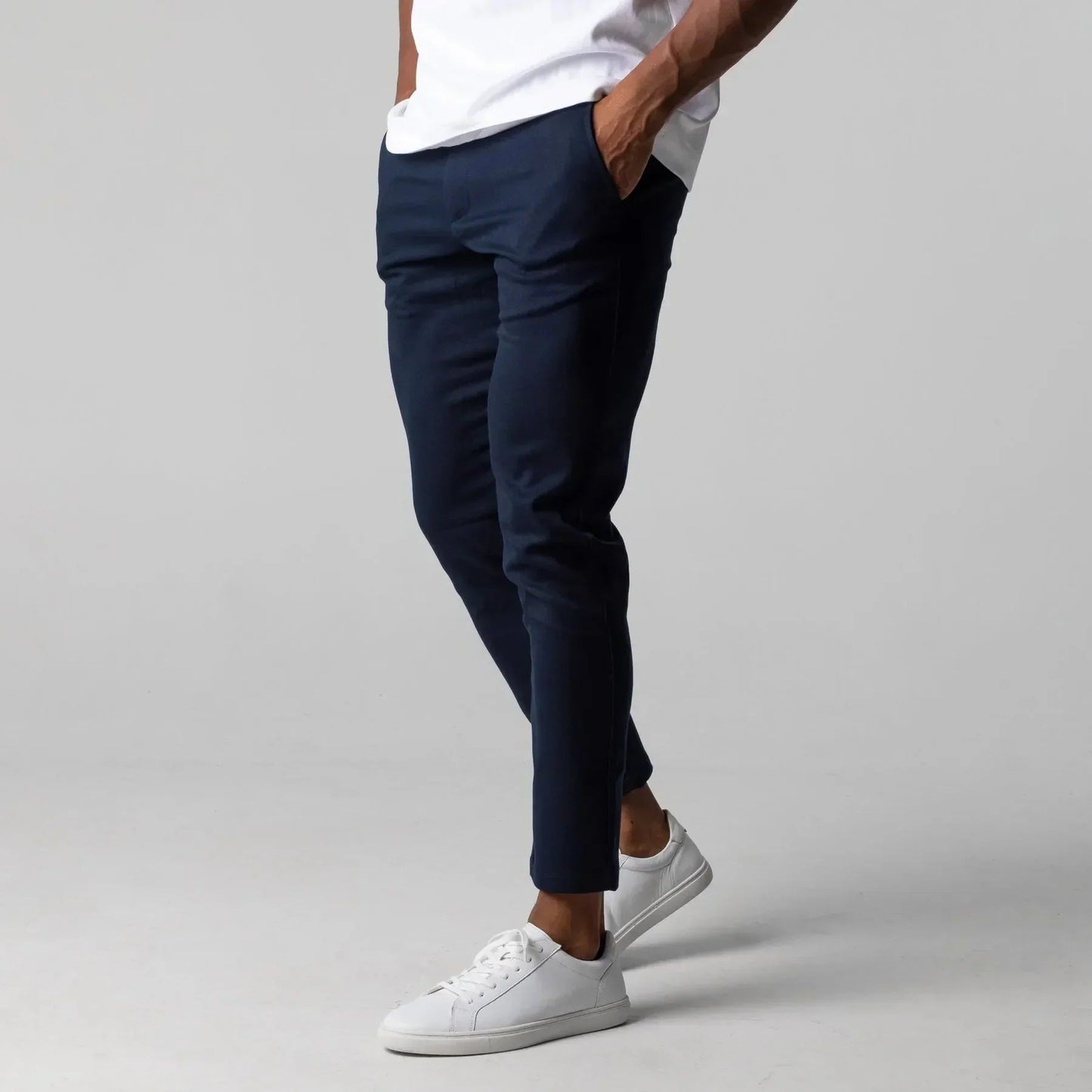 Nicolò | Slim Fit Stretch Chino Met Cropped Pijp Heren