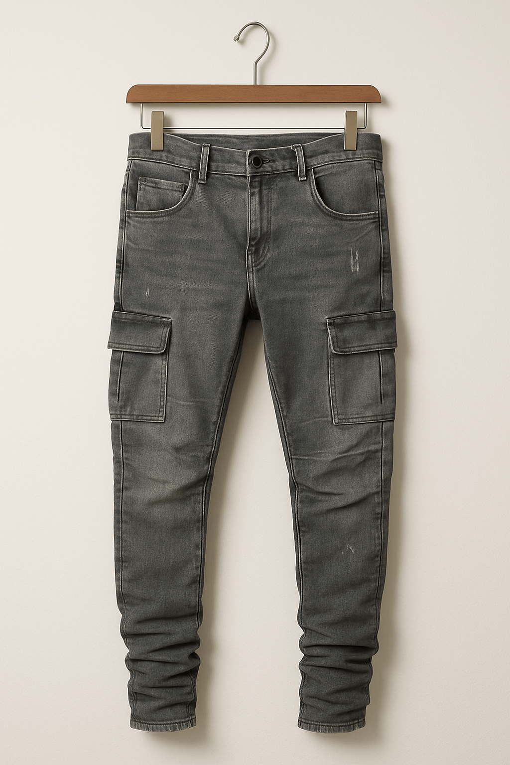 Valerio | Stretch Slim Fit Cargobroek Heren