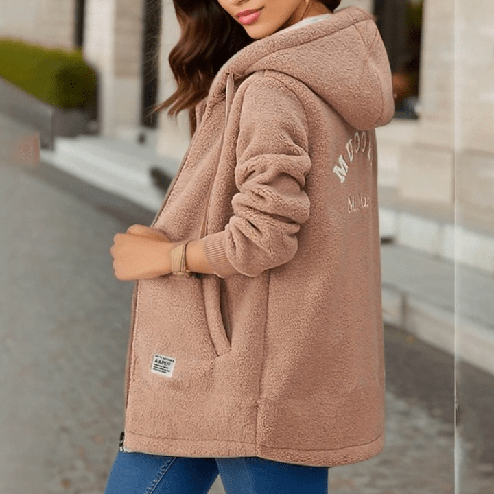 Lunaya | Teddy Jas Dames Met Capuchon en Ritssluiting