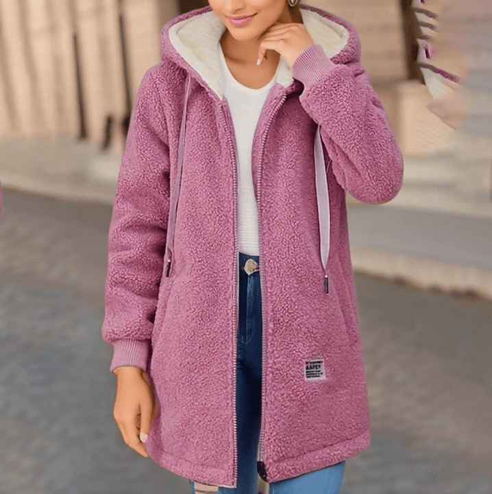 Lunaya | Teddy Jas Dames Met Capuchon en Ritssluiting