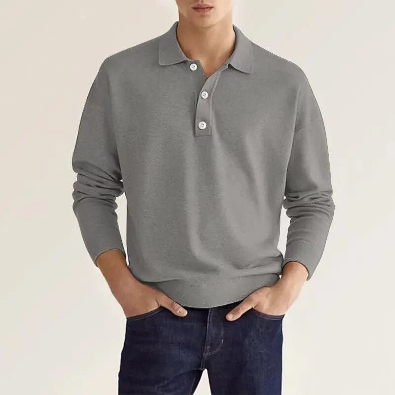 Milan | Heren Polo Met Lange Mouwen