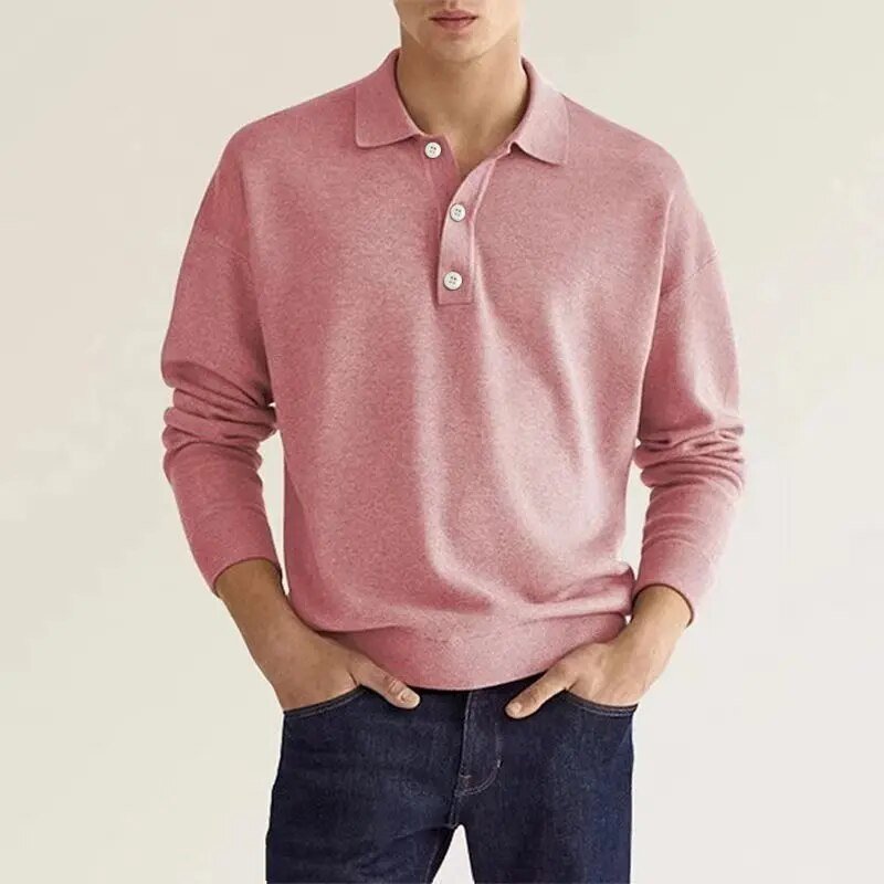 Milan | Heren Polo Met Lange Mouwen