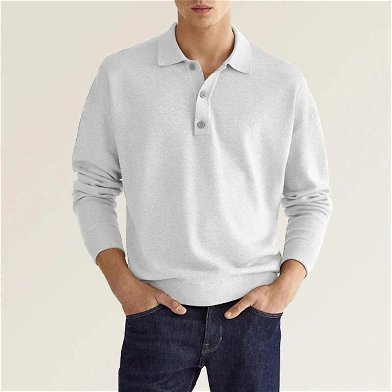 Milan | Heren Polo Met Lange Mouwen