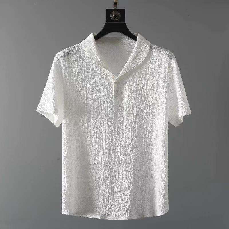 Novero | Luchtige Heren Zomerset met Open Kraagshirt & Comfortabele Broek