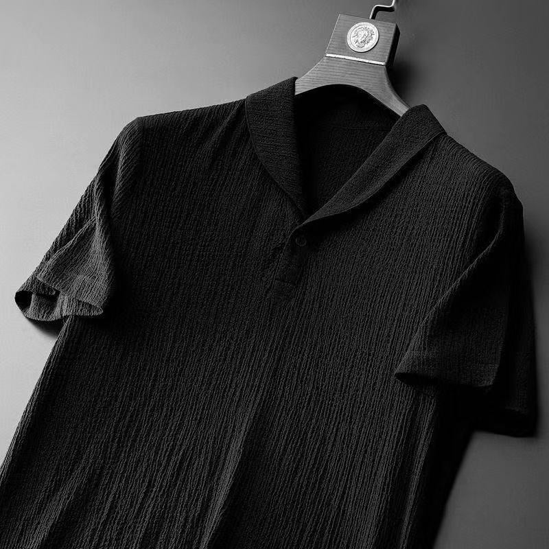 Novero | Luchtige Heren Zomerset met Open Kraagshirt & Comfortabele Broek