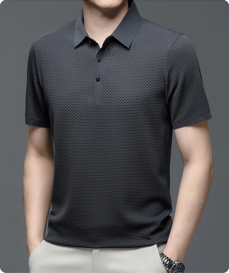 Eliano | Luxe Wafelstructuur Polo Heren