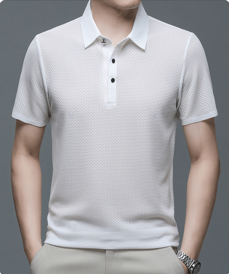 Eliano | Luxe Wafelstructuur Polo Heren