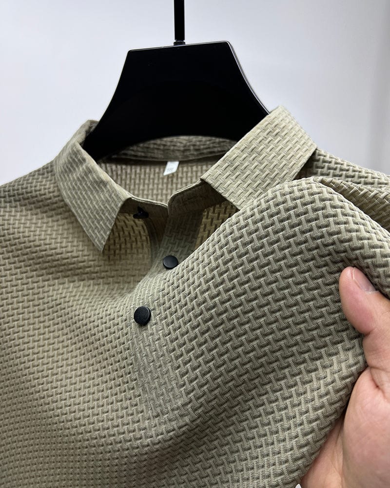 Eliano | Luxe Wafelstructuur Polo Heren