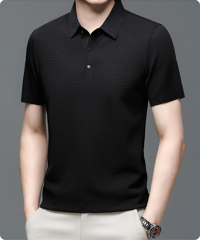 Eliano | Luxe Wafelstructuur Polo Heren