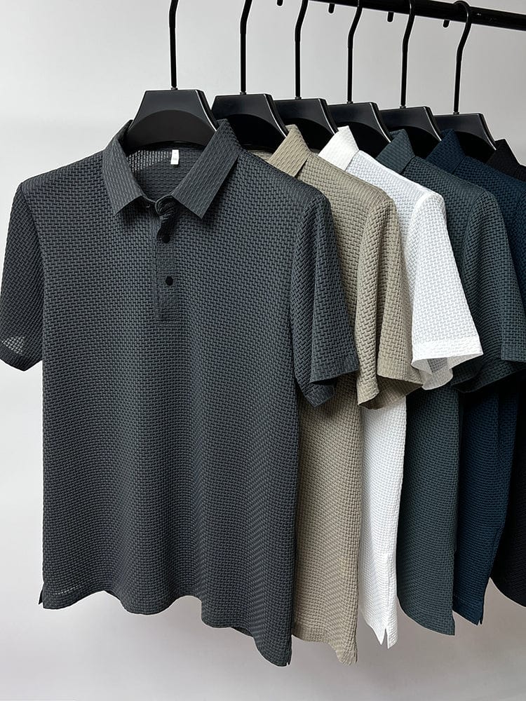 Eliano | Luxe Wafelstructuur Polo Heren