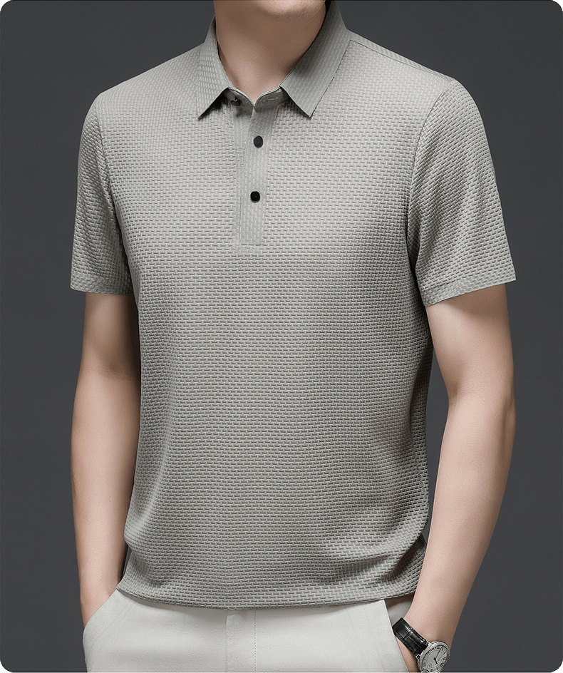 Eliano | Luxe Wafelstructuur Polo Heren