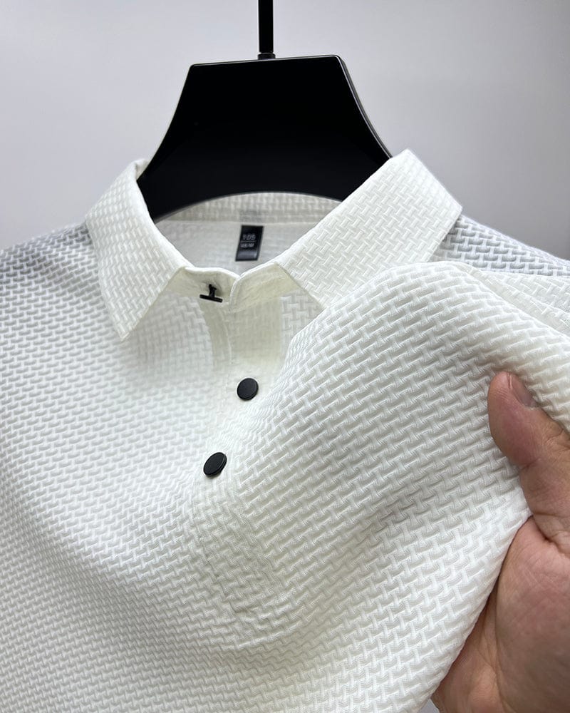 Eliano | Luxe Wafelstructuur Polo Heren
