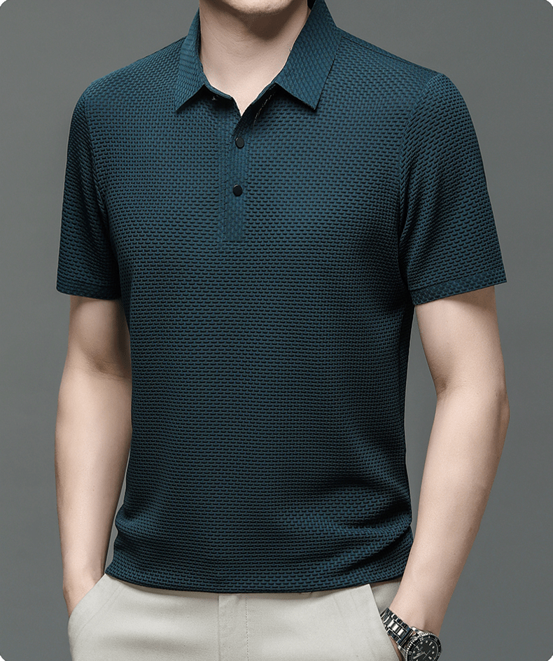 Eliano | Luxe Wafelstructuur Polo Heren