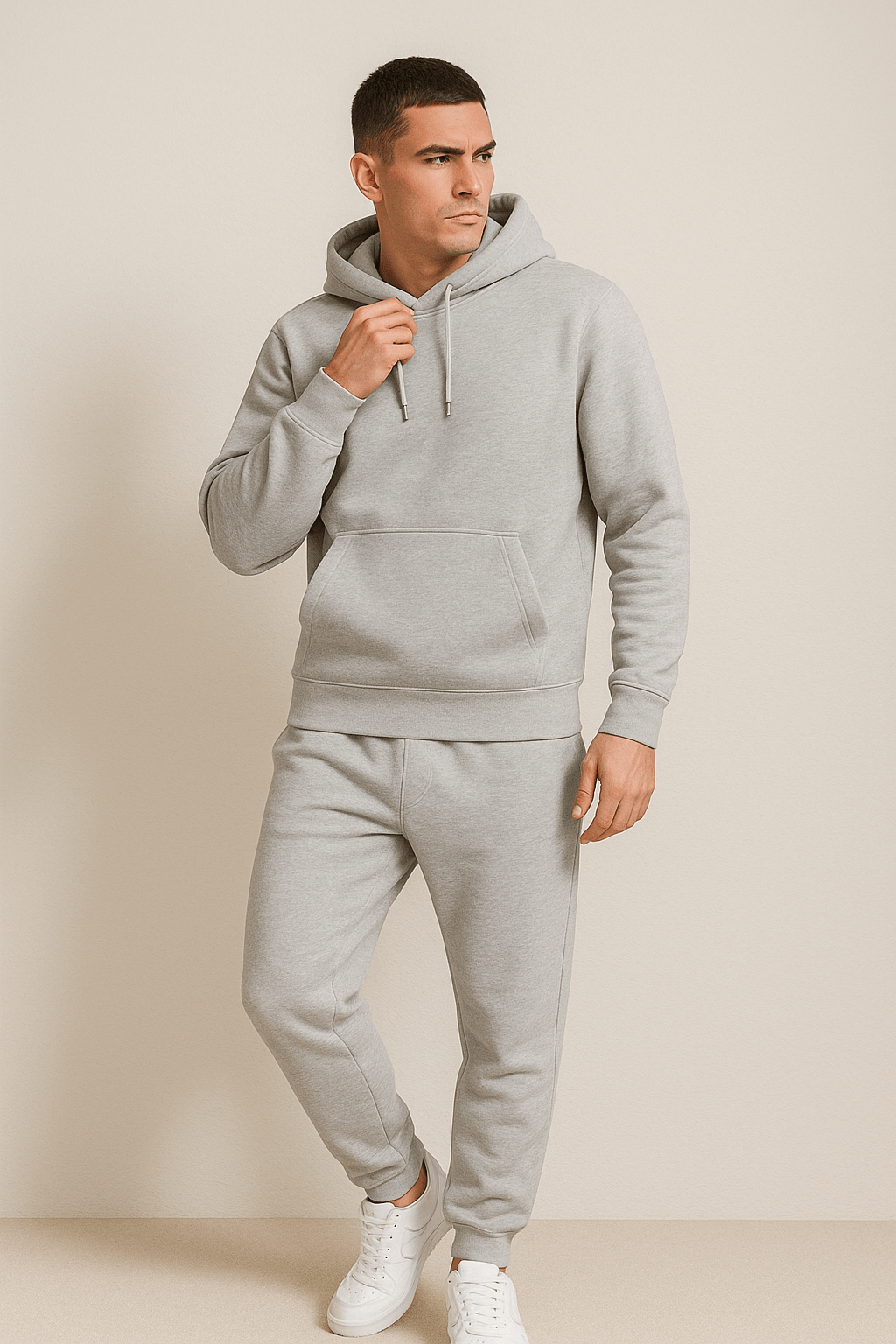 Rivano | Unisex Hoodie Set Met Joggingbroek En Strikkoord