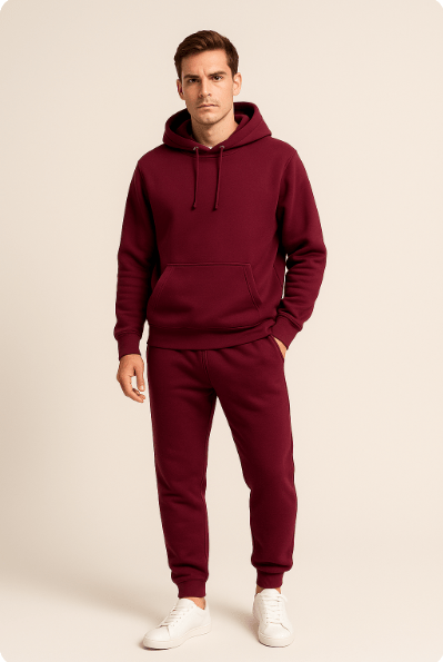 Rivano | Unisex Hoodie Set Met Joggingbroek En Strikkoord