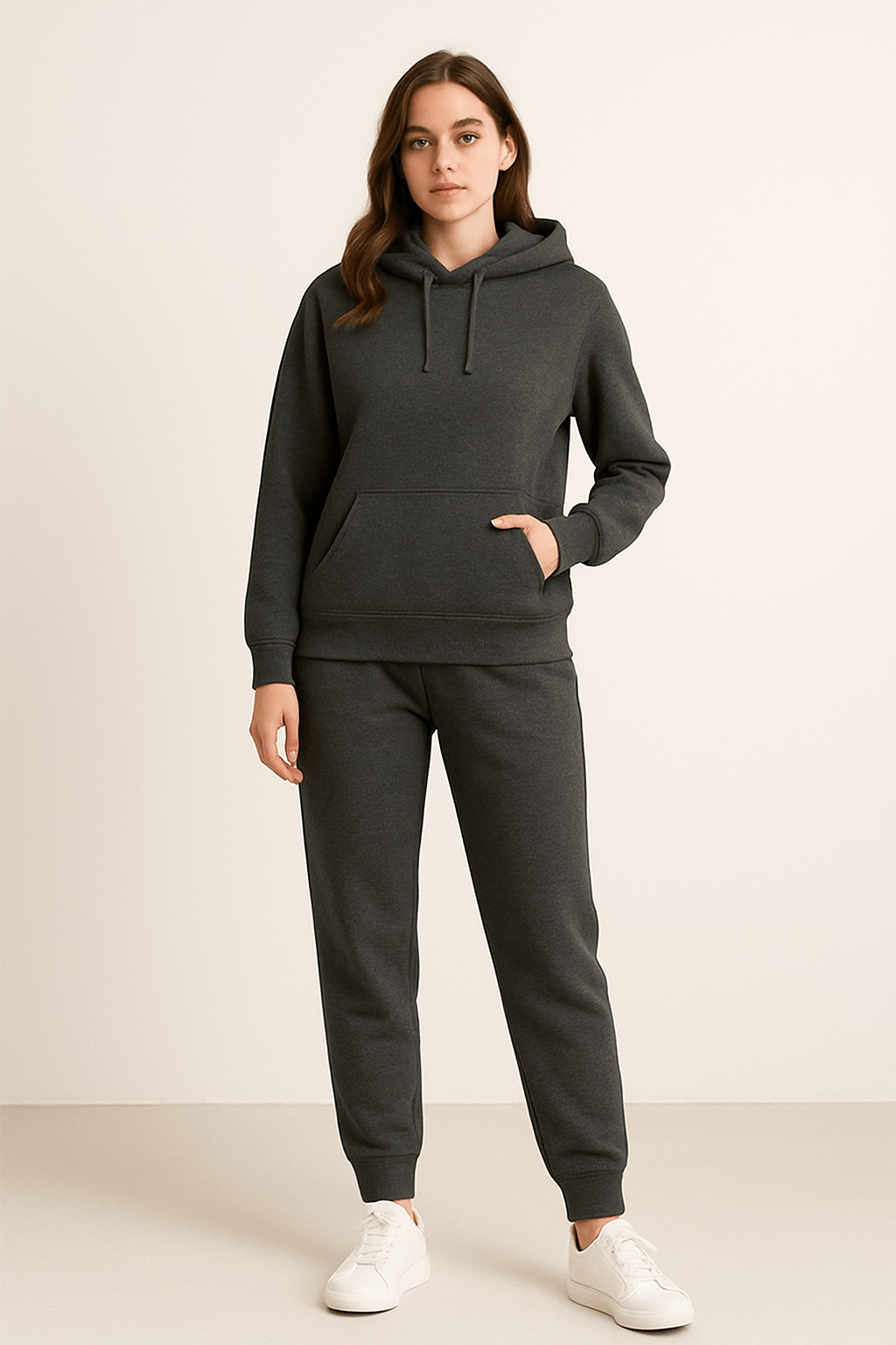 Rivano | Unisex Hoodie Set Met Joggingbroek En Strikkoord