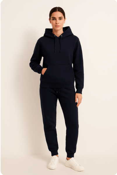 Rivano | Unisex Hoodie Set Met Joggingbroek En Strikkoord