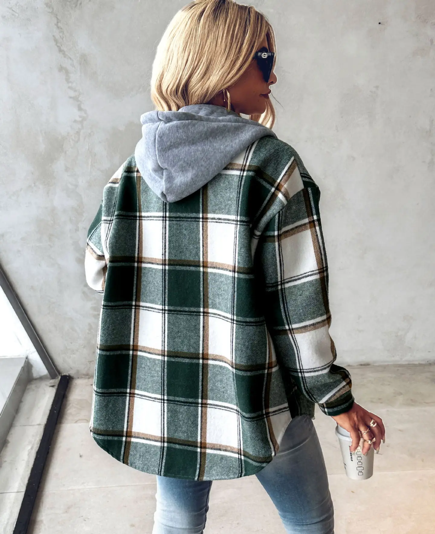 Noelia | Geruit Overshirt Dames