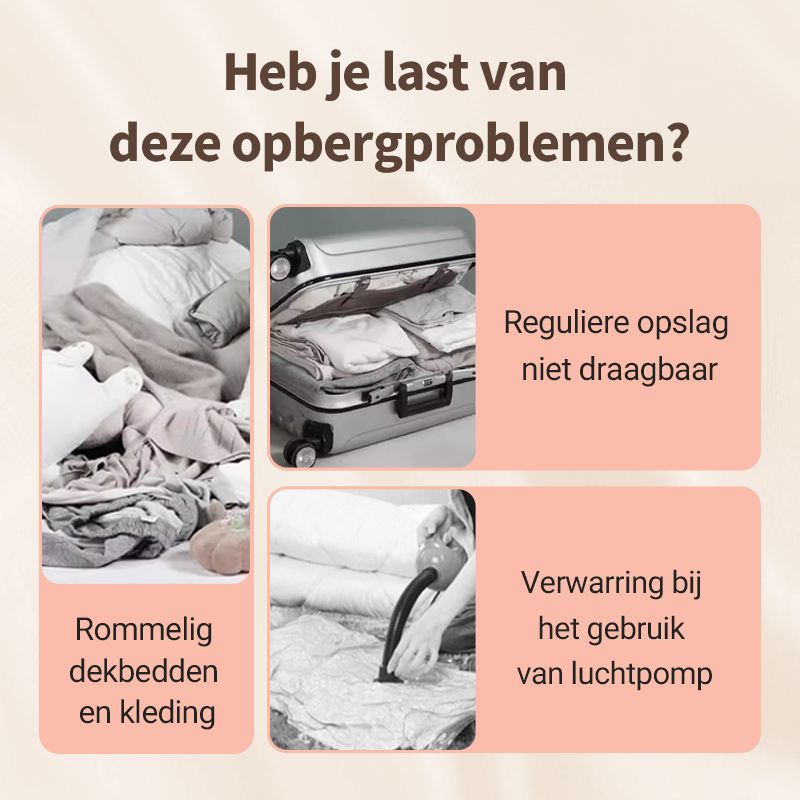 Aeris | Vacuüm Opbergtas Met Ventiel Dames & Huishouden