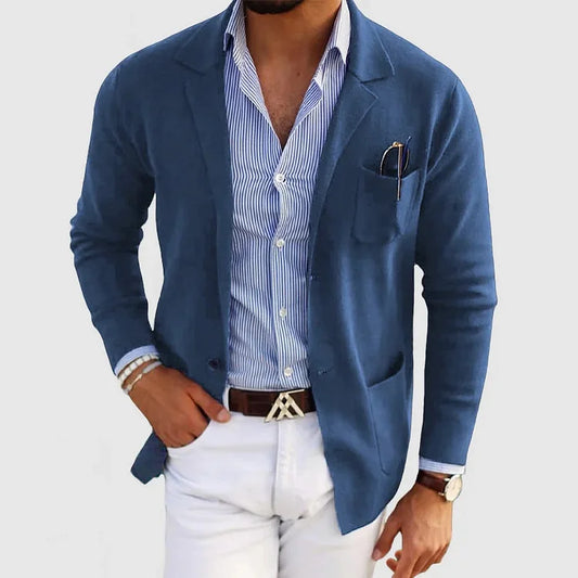 Liam™ | Casual Elegante Blazer met Lange Mouwen en Luxe Stoffen