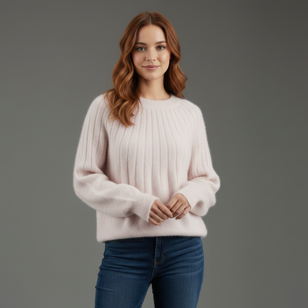 Elara | Ribgebreide Trui