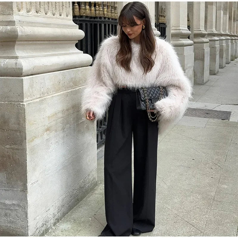 Arden | Cropped Faux Fur Jas