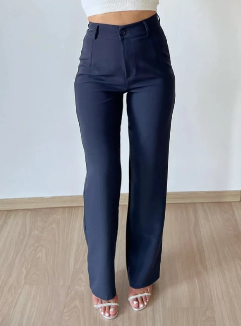Elayne | High-Waist Rechte Pantalon
