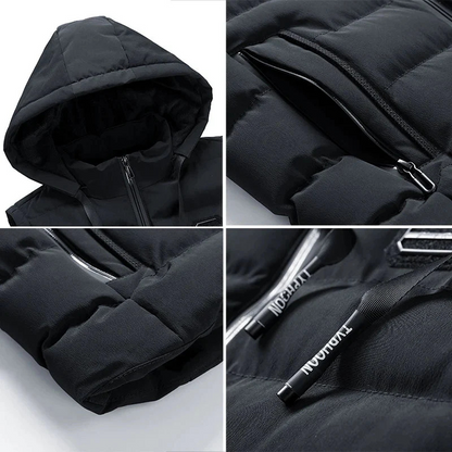 Lucien | Gewatteerde Bodywarmer Met Capuchon Heren