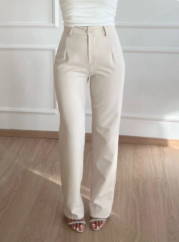 Elayne | High-Waist Rechte Pantalon