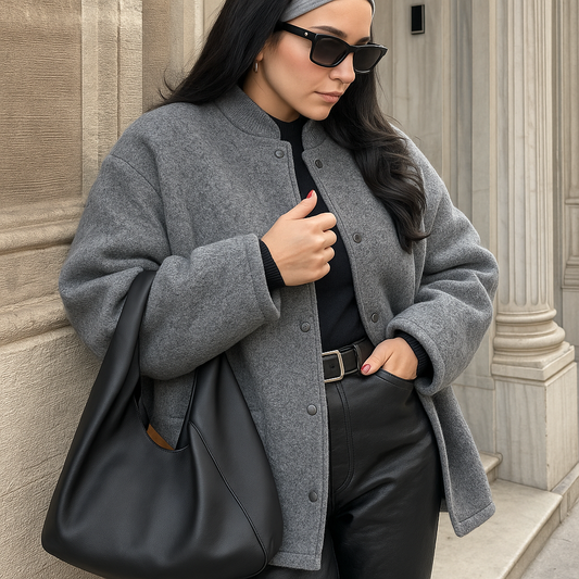 Cyrille | Wol-Look Bomberjack Dames