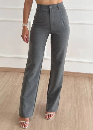 Elayne | High-Waist Rechte Pantalon