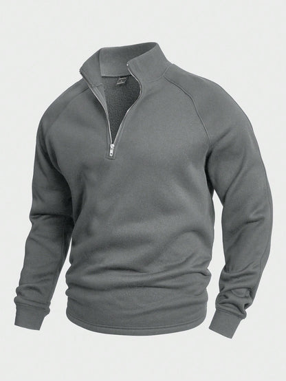 Milan | Herensweater met Halve Rits