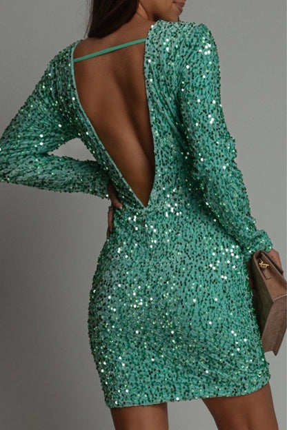 Selvyna | Glitterjurk Pailletten Dames