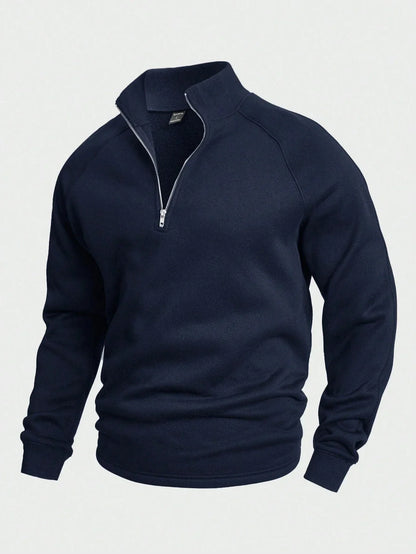 Milan | Herensweater met Halve Rits