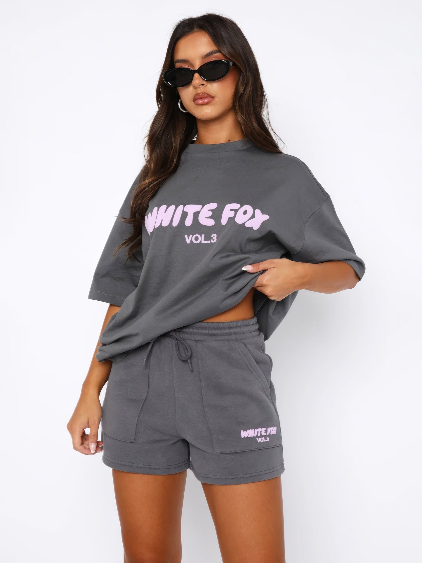 Lexa | Oversized Loungewear Set Dames Met Print T-Shirt & Short