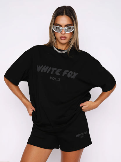 Lexa | Oversized Loungewear Set Dames Met Print T-Shirt & Short