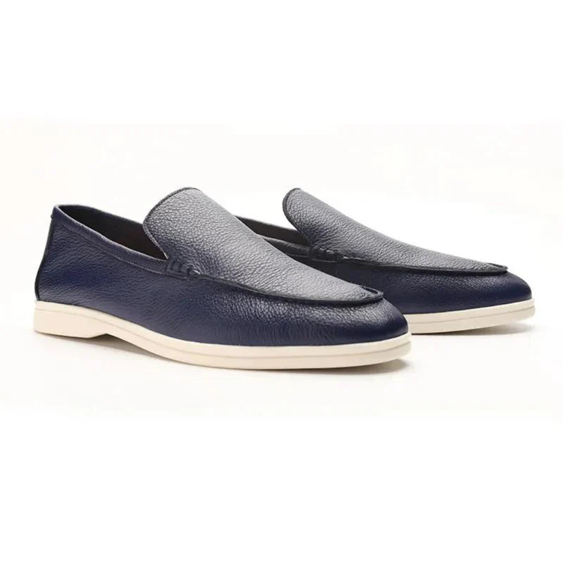 Alonzo™ | Luxe Kalfsleren Loafers met Gestikte Details