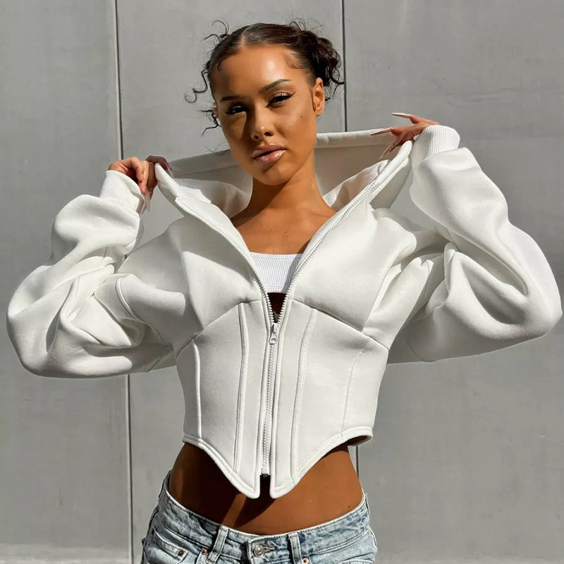 Averie | Cropped Hoodie Met Rits