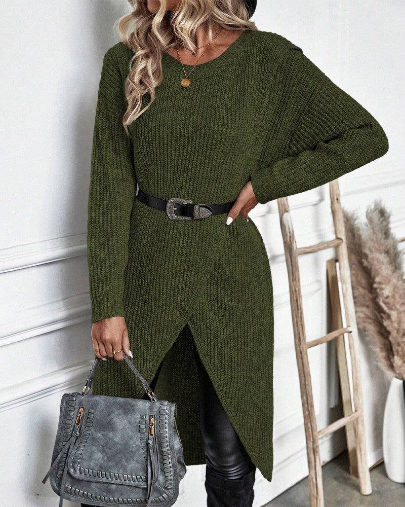 Maelis | Dames Gebreide Oversized Truijurk