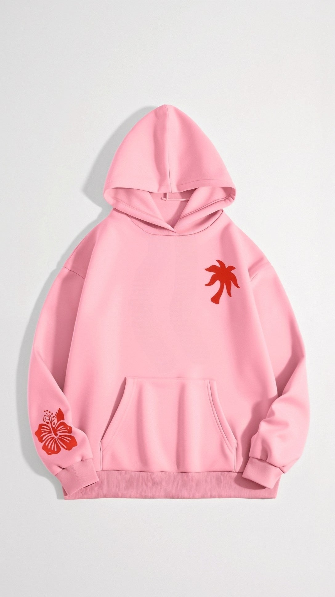 Isla | Oversized Hoodie Dames Met Palmboomprint en Rugdesign